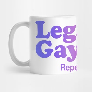 Legalize Gay Vintage Retro California LGBT Mug